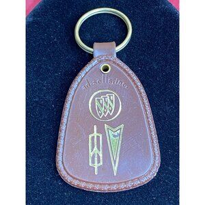 Vtg Pontiac Buick Oldsmobile Eaton Motor Co. Athens Tx Key Ring Chain Brown Mopa